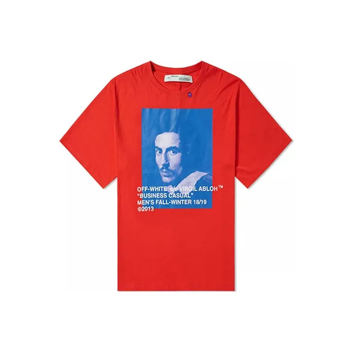 Off Белый Мужской T-Рубашки