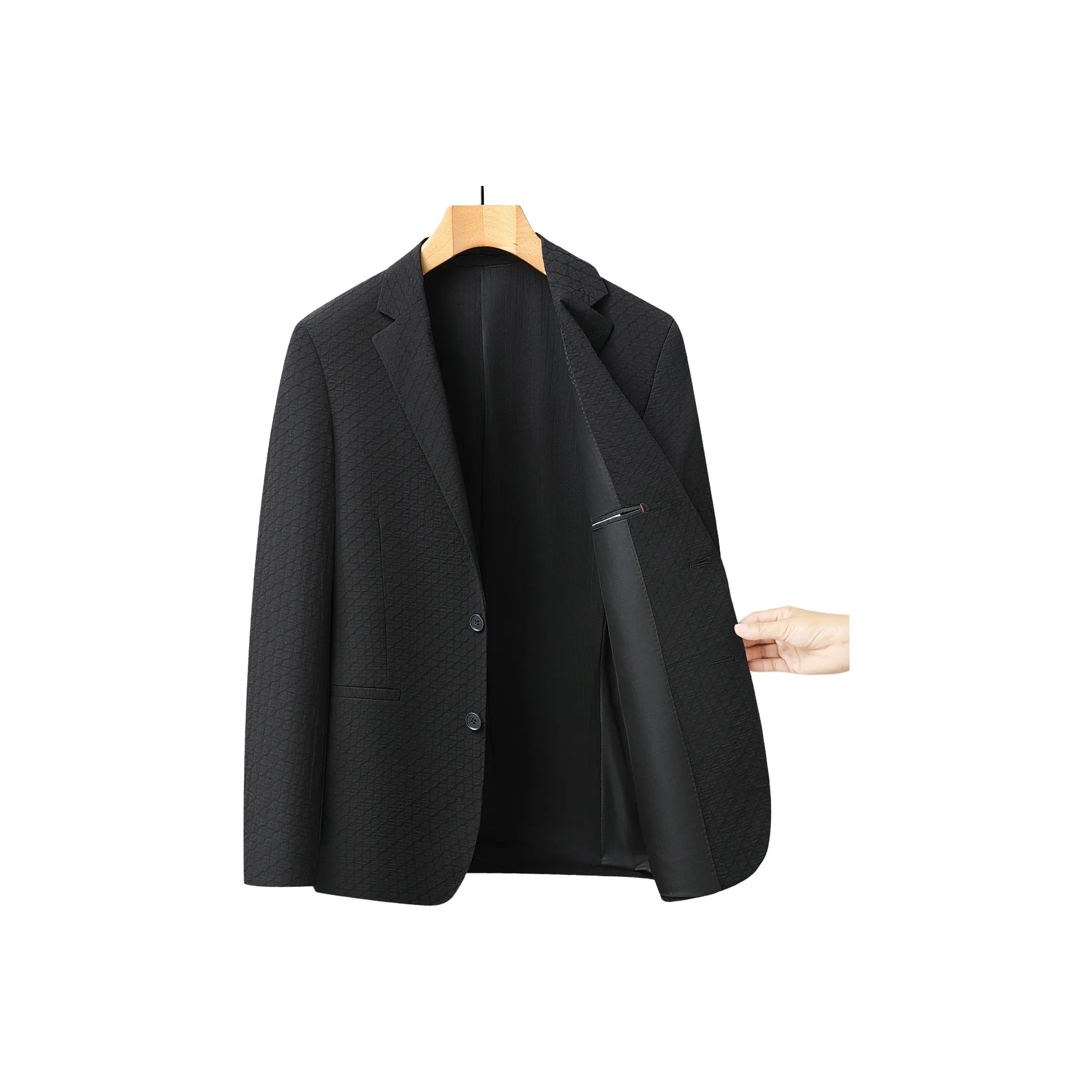 PIERRE CARDIN Бизнес-костюм Куртка Мужская Черная