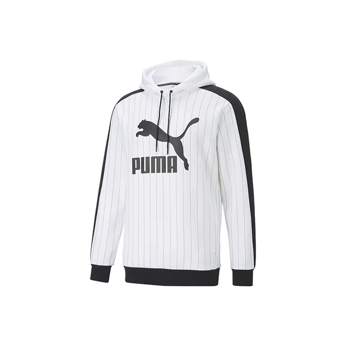 PUMA Pinstripe Sweatshirts Men's White