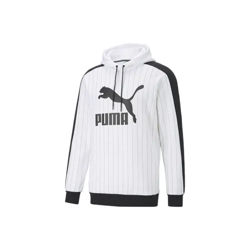 PUMA Полоска Белый Мужские Свитшоты