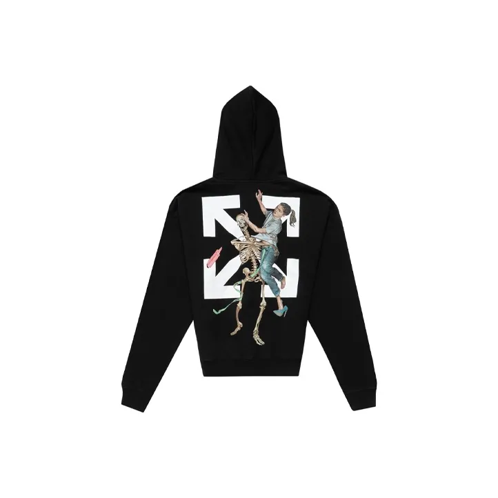 OFF WHITE Slim Fit Pascal Skeleton Hoodie