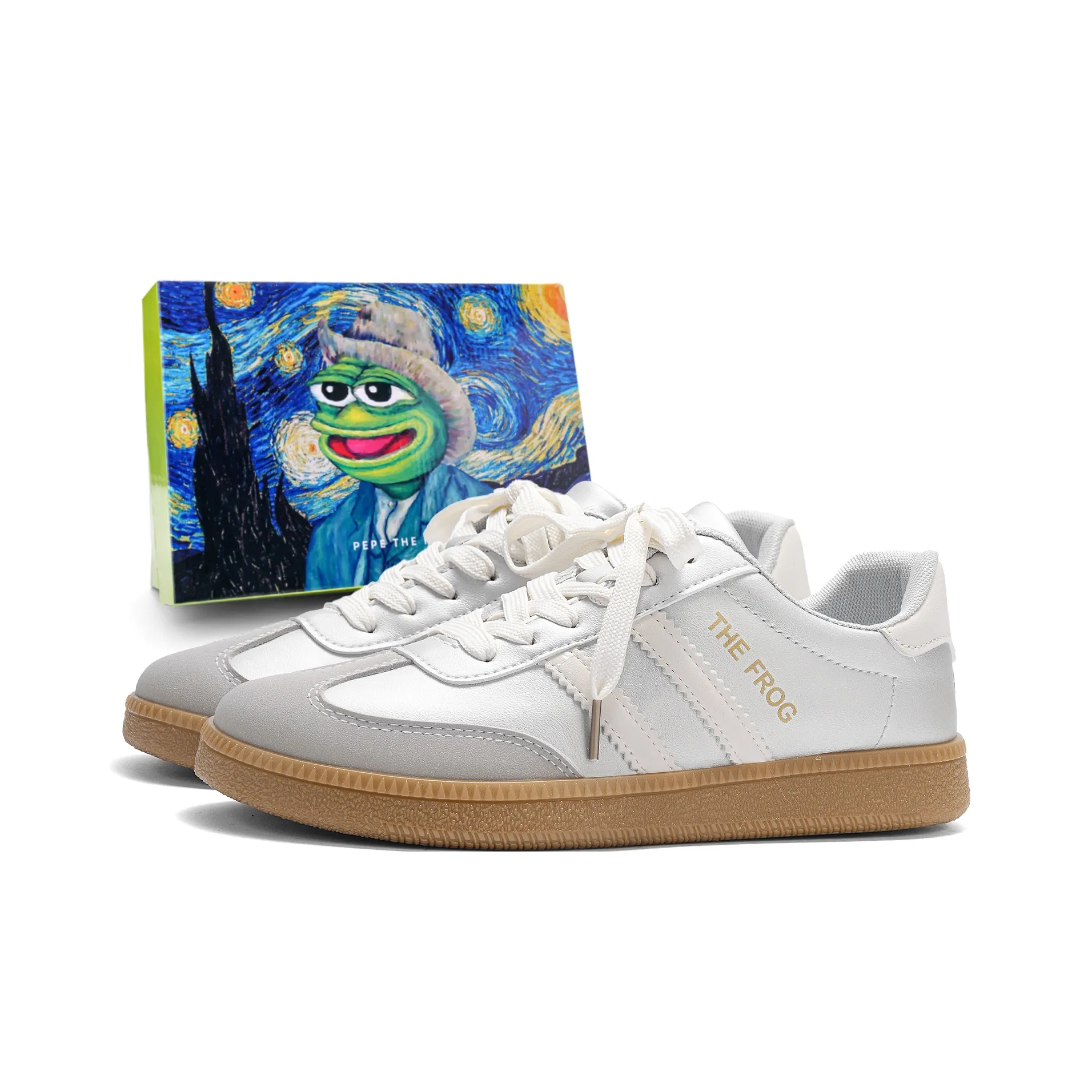 Pepe The Frog Низкие Кроссовки для Скейтбординга Унисекс