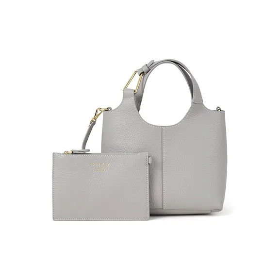 COCCINELLE Корзинка из коровьей кожи сумка через плечо сумка маленькая женская холодный серый