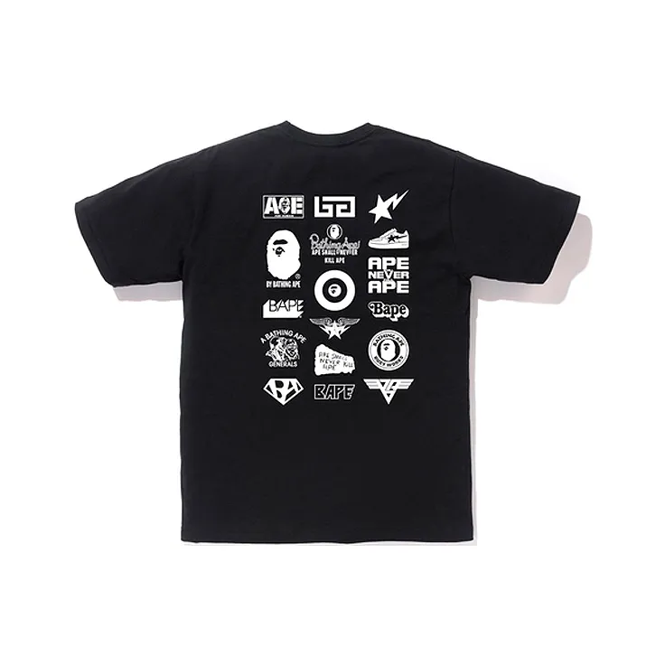 A BATHING APE T-Shirt Унисекс Черный