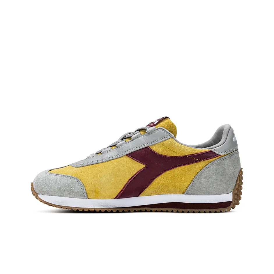 Diadora Heritage Low Топ Беговые кроссовки Унисекс Серый Желтый