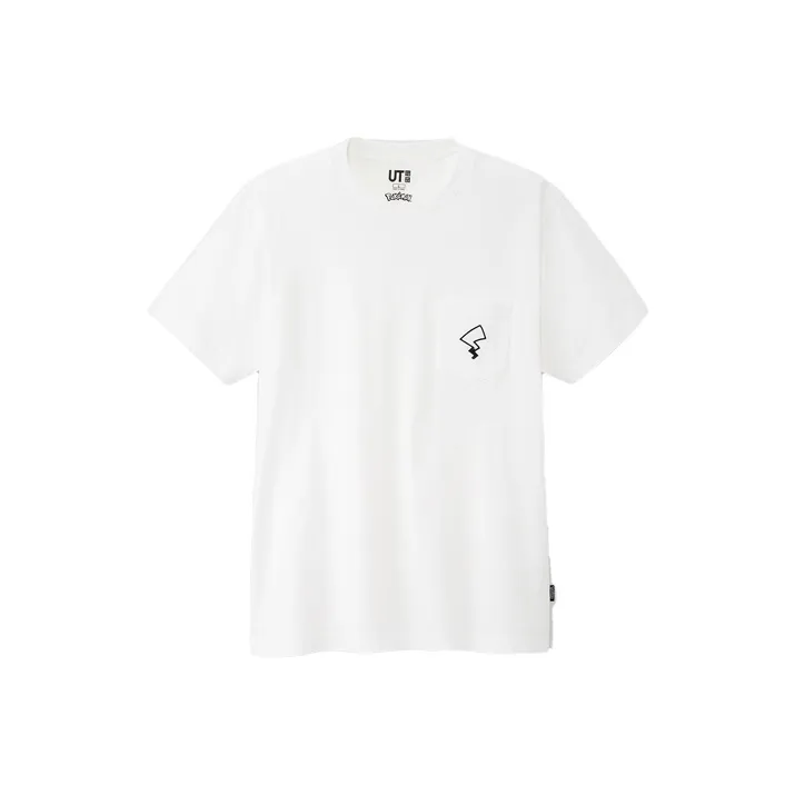 UNIQLO x Pokémon Коллаборация Футболка Унисекс Белая