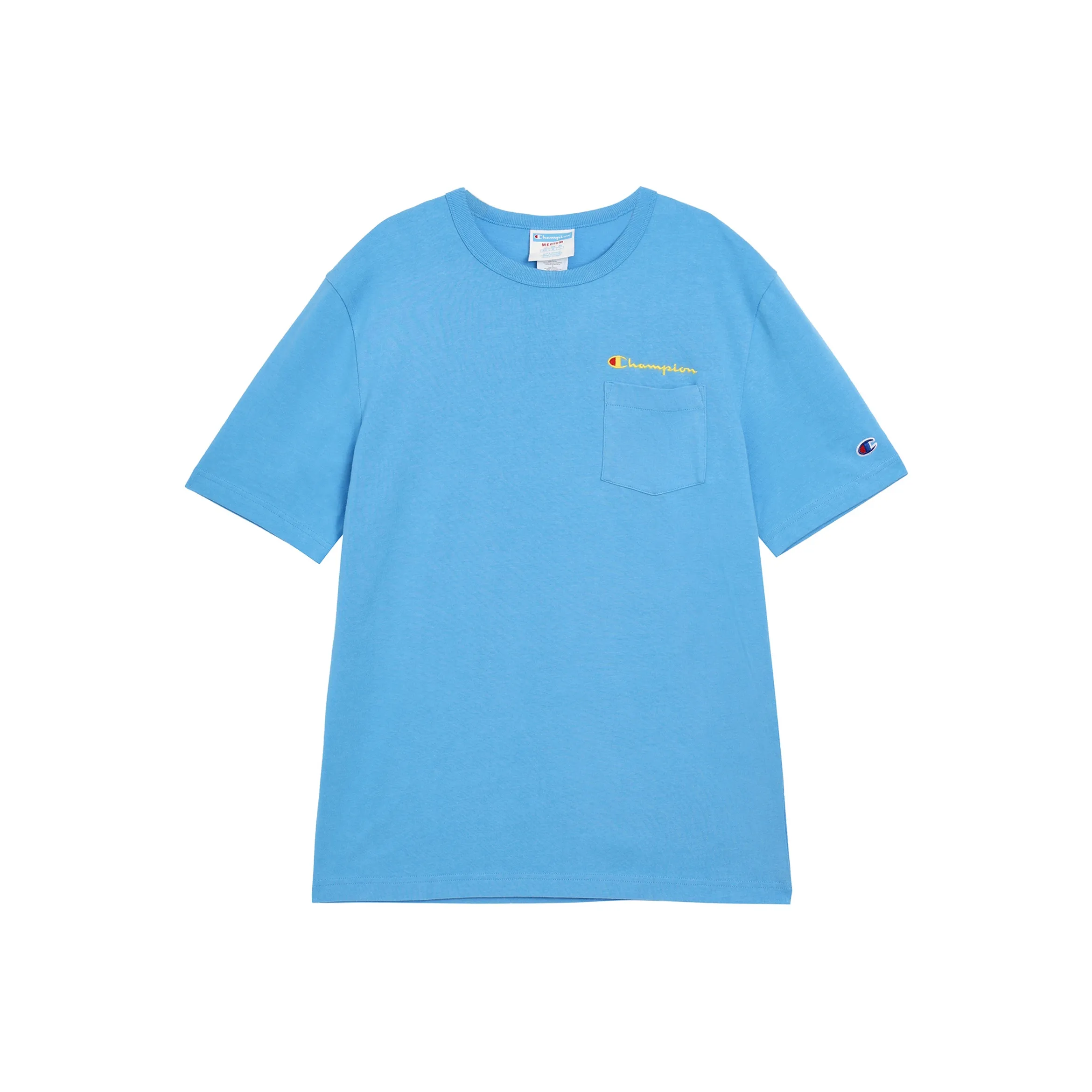 Champion T-Shirt Unisex Light Blue US Version Чемпион T-Shirt Унисекс Светлый Синий Версия для США