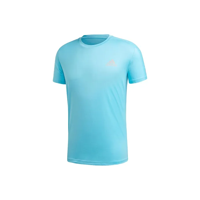 Adidas Бирюзовый/Темно-Серебристый Серый Мужская Футболка