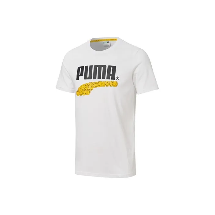 PUMA Club Graphic Белая Унисекс Футболка