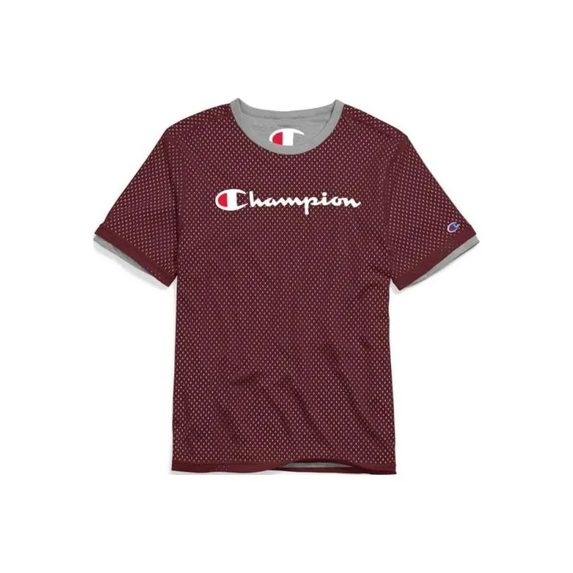 Champion T-Shirt US Version Unisex Burgundy