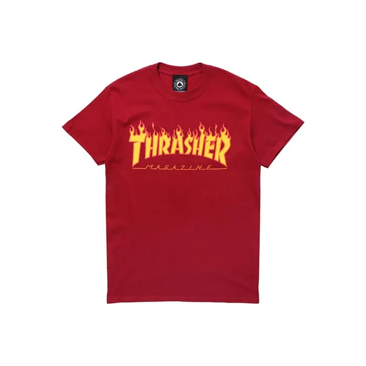 Thrasher Красная Унисекс Футболка