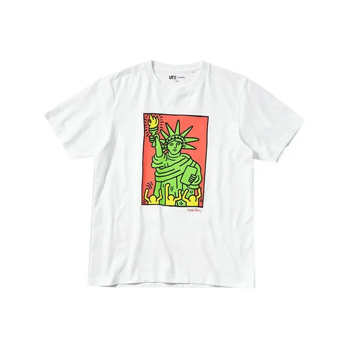 UNIQLO Белая унисекс футболка