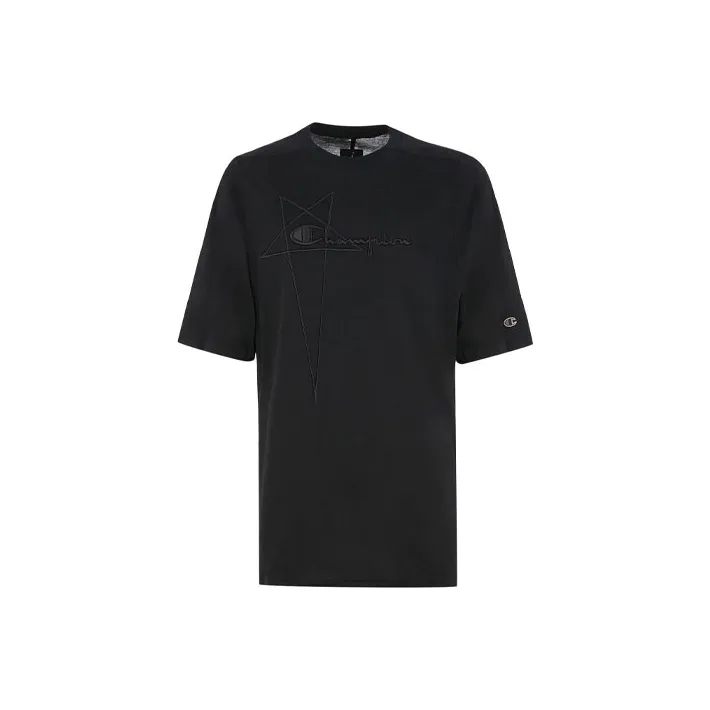 RICK OWENS RO X Champion FW21 T-Shirt Мужской Черный