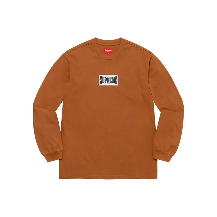 Supreme Woven Label Long Sleeve Top