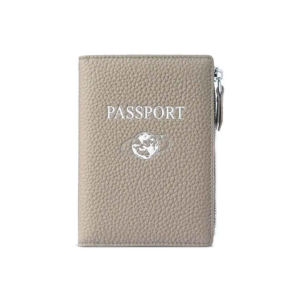 OUZIHUANG Маленький кошелек из коровьей кожи унисекс слоновая серый \ розовый \ синий \ зеленый \ красный \ черный