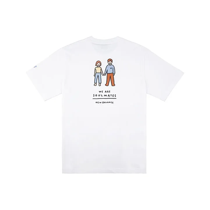 New Balance x ZERO PER ZERO Рукав с оборванным плечом T-рубашка Мужская Белая