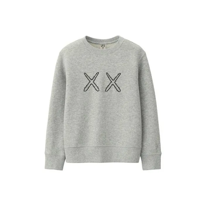 UNIQLO KAWS Collaboration Collection Серый Унисекс Свитшоты