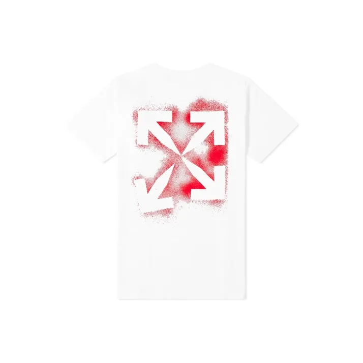 OFF WHITE Stencil Short Sleeve Slim Tee