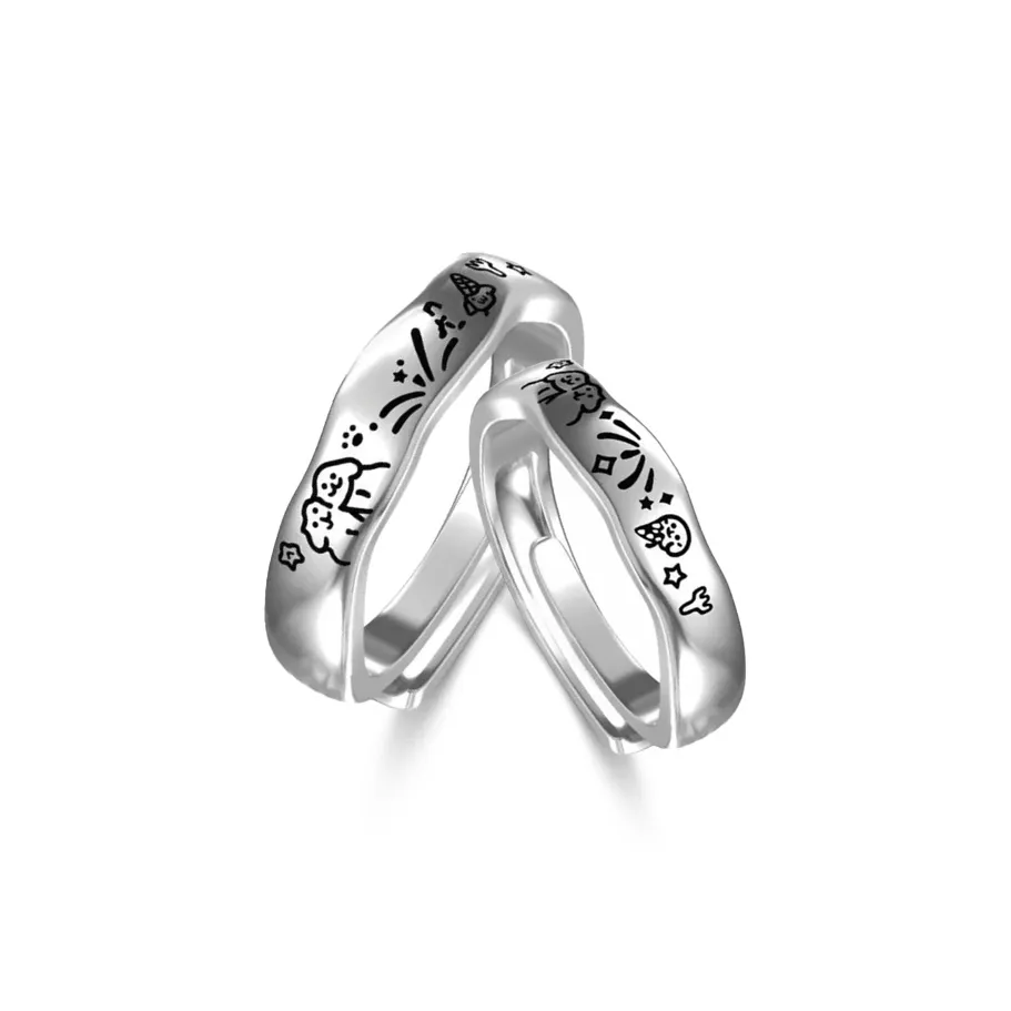 The Star Of The Water Shell Alloy Rings Unisex