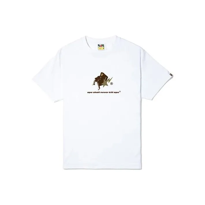 A BATHING APE Bape x Cactus Jack x Don Toliver Белый Мужской T-Рубашка