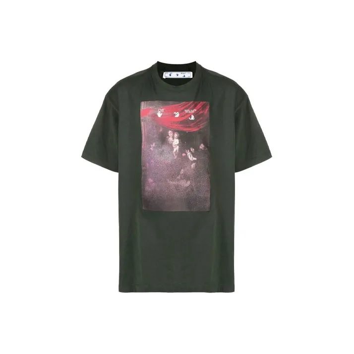 OFF Белый SS21 T Рубашка Мужская Яшма