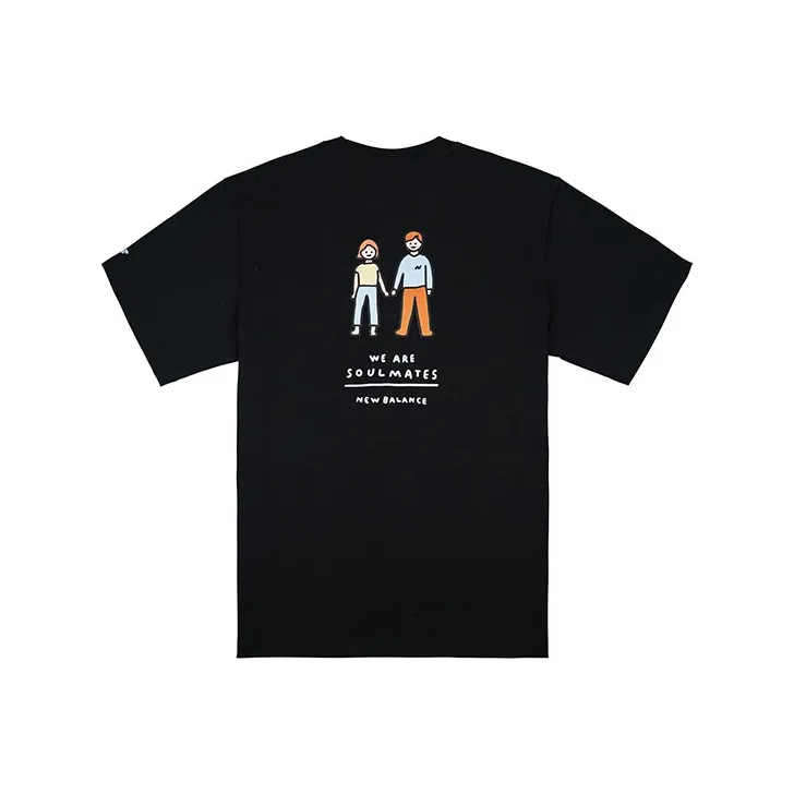 New Balance x ZERO PER ZERO Комплект в виде футболки с коротким рукавом Мужской Черный