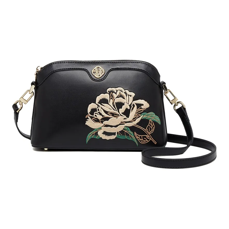 ZOOLER Сумка через плечо из коровьей кожи стандартная женская черная