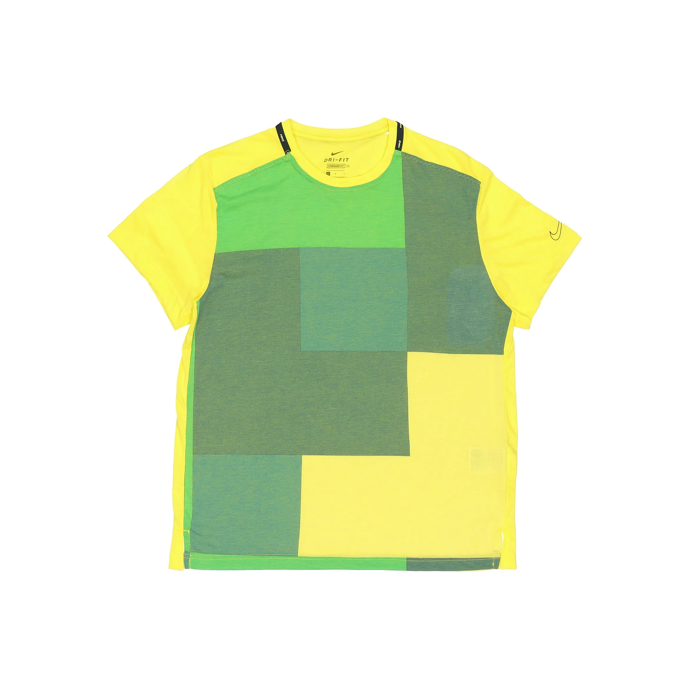 Nike T-Shirt Мужская Желто-Зеленая