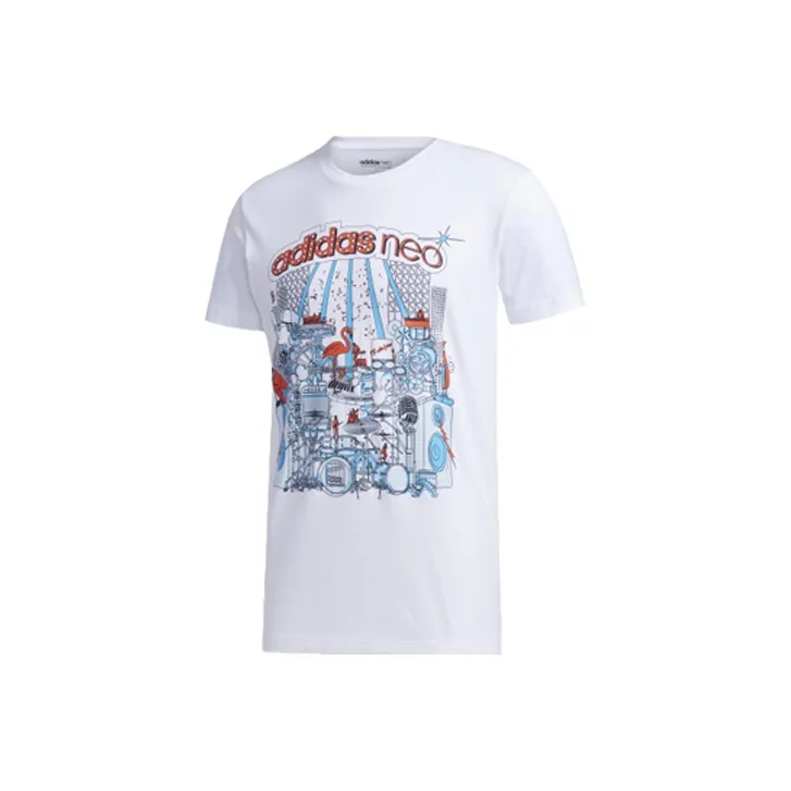 Adidas Neo T Shirts Men's White