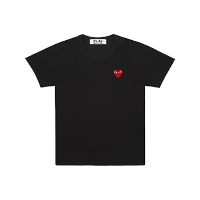 CDG Play Heart patch Cotton T shirt
