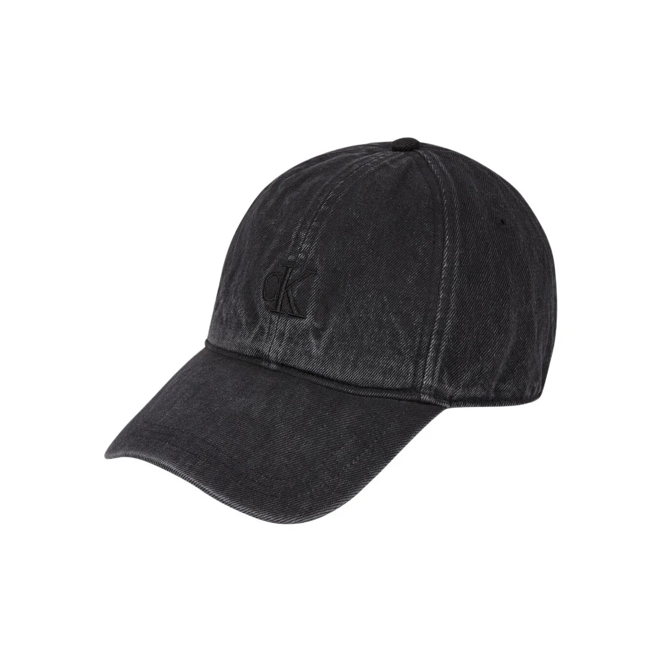 CALVIN KLEIN Cotton Denim Baseball Caps Men's Black