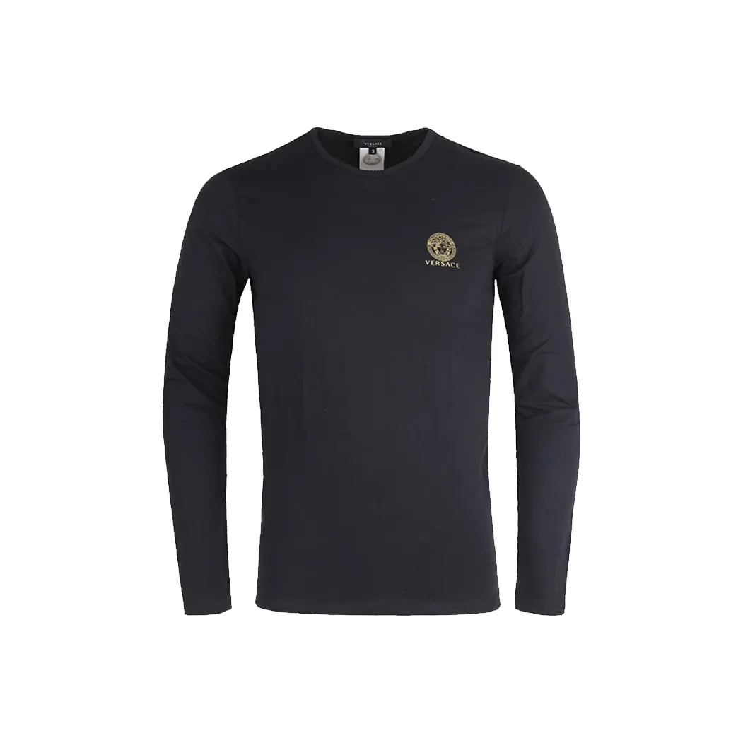 VERSACE Мужские черные T-рубашки