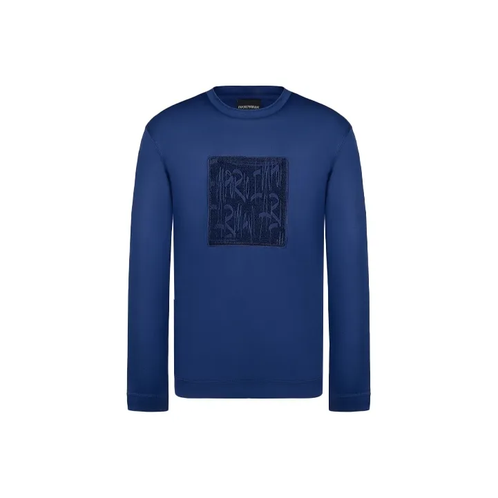 EMPORIO ARMANI Синие Мужские T-рубашки