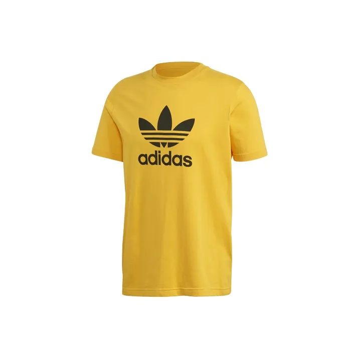 Adidas Originals Trefoil T Shirts Men's Gold