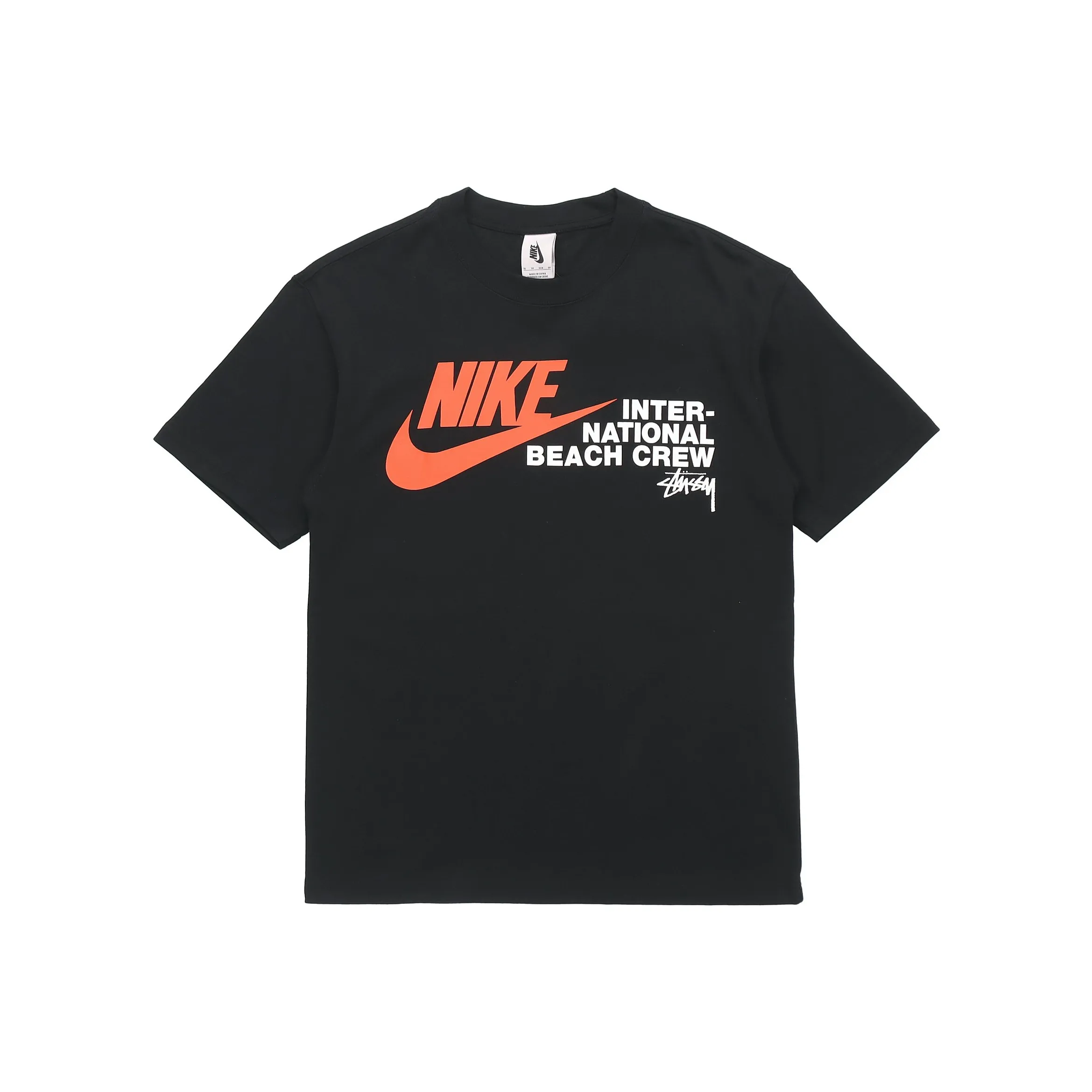 Stussy X NIKE Co Branded SERIES Черные Унисекс T Рубашки