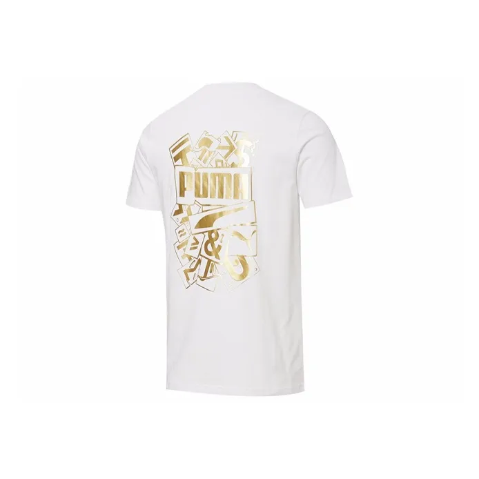 PUMA Set in Sleeve T Shirt Men's White