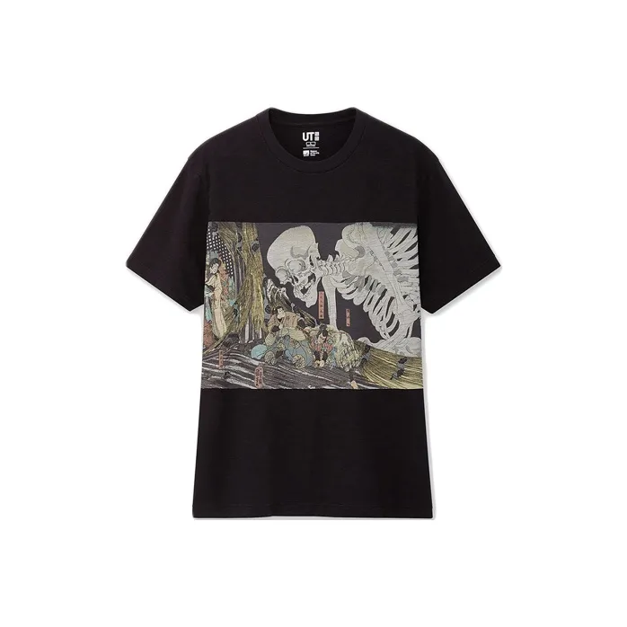 UNIQLO Черная унисекс футболка