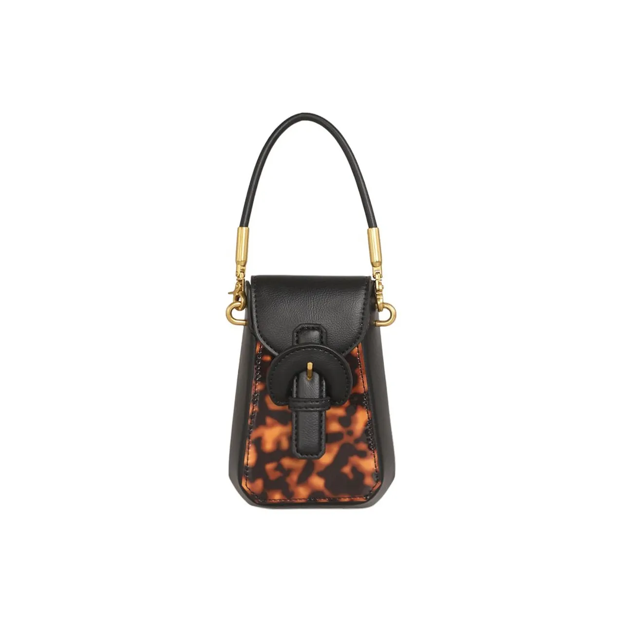 Kikawa Card Synthetic Leather Shoulder Bag, Crossbody Bag, Handbag Small Size Women's Tortoiseshell