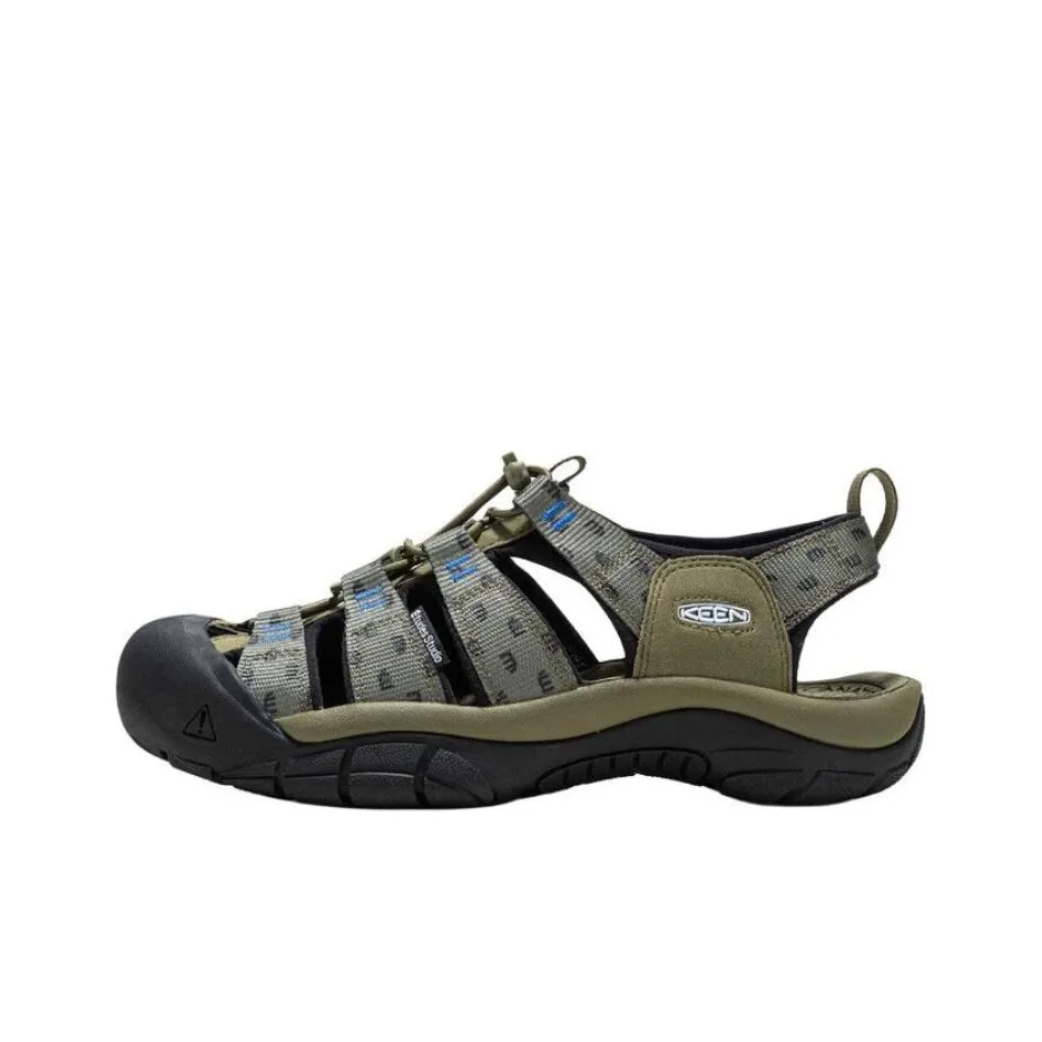 Études x KEEN Newport Retro Breathable And Wear resistant River Trekking Shoes Men's Olive Green