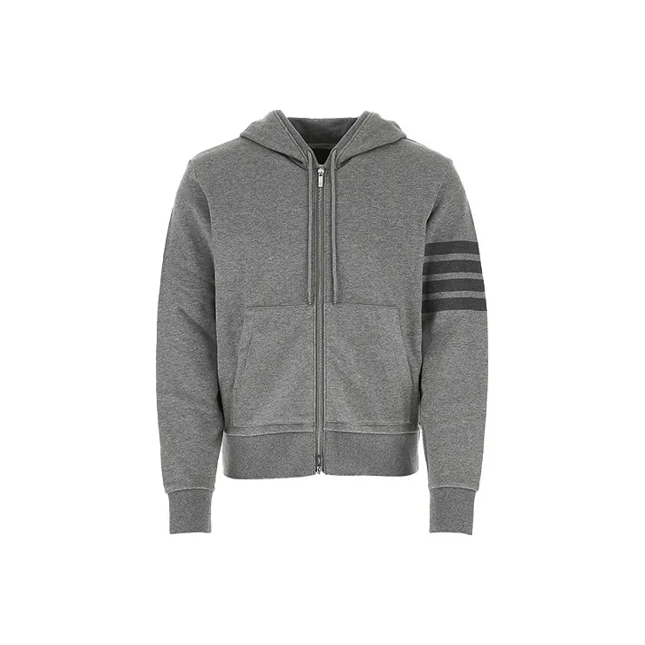 THOM BROWNE Tonal 4-Bar Hooded Jacket
