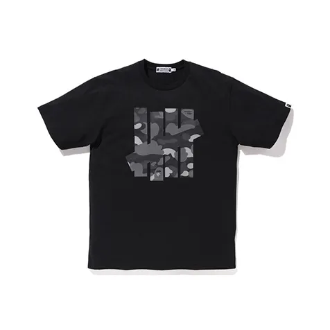 A BATHING APE x UNDEFEATED 5 Strikes Tee Черный Ape Head Series T-Shirt Унисекс Черный