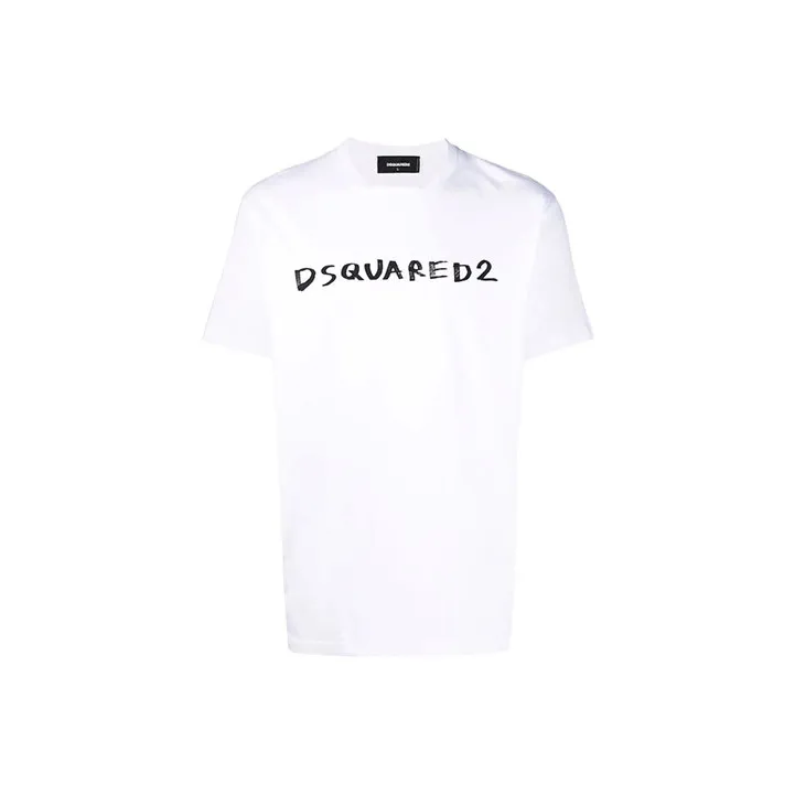 DSQUARED 2 Белый Мужской T-Рубашки