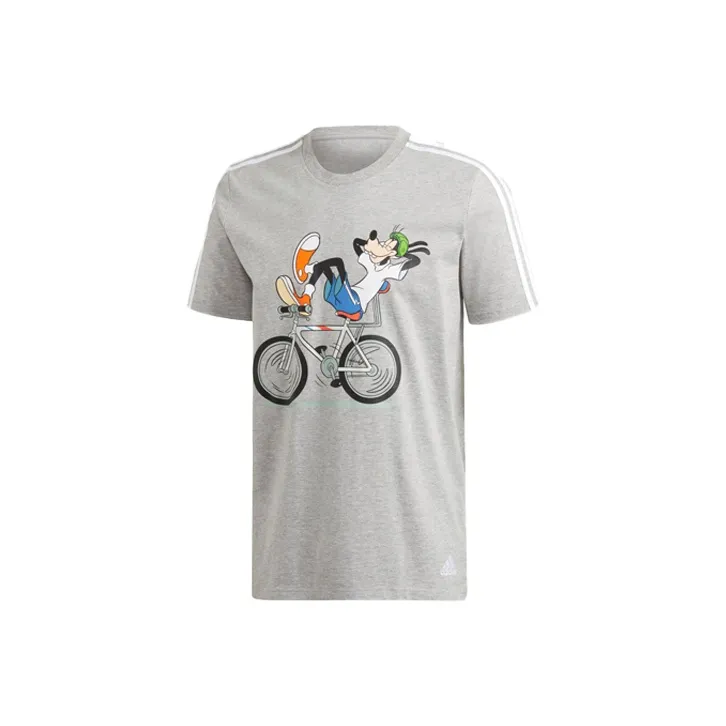 Disney X Adidas Originals T Shirts Men's Medium Heather Gray