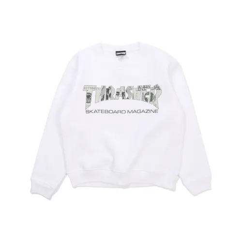 Thrasher Белый Унисекс Свитшоты