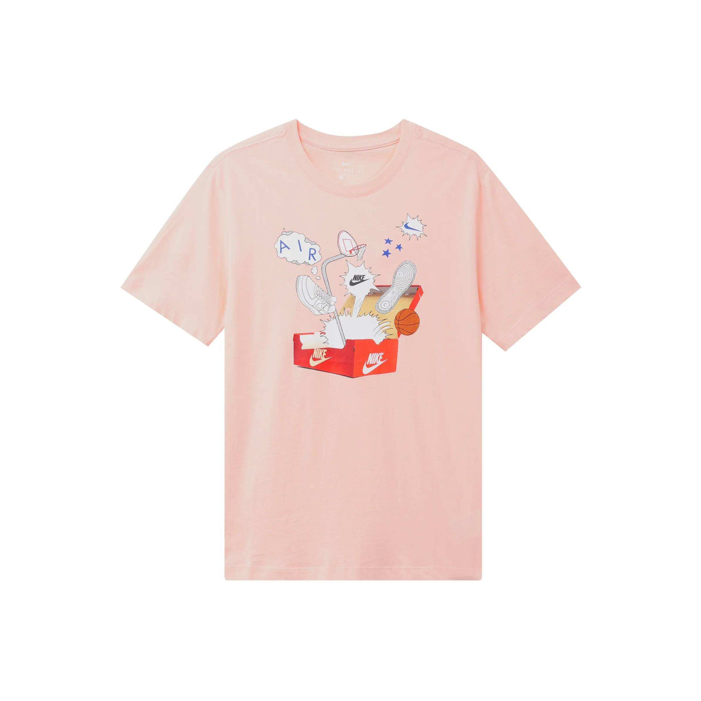 Nike T Shirts Men's Coral Red