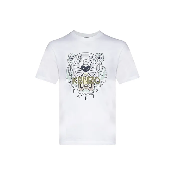 KENZO Classic Tiger Head Белый Мужской T-Рубашка