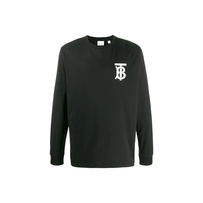 Burberry Logo Cotton Long Sleeve T Shirt