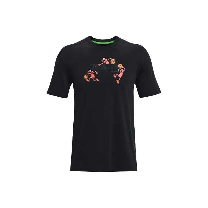 Under Armour Curry x Sesame Street T-Shirt Мужской Черный