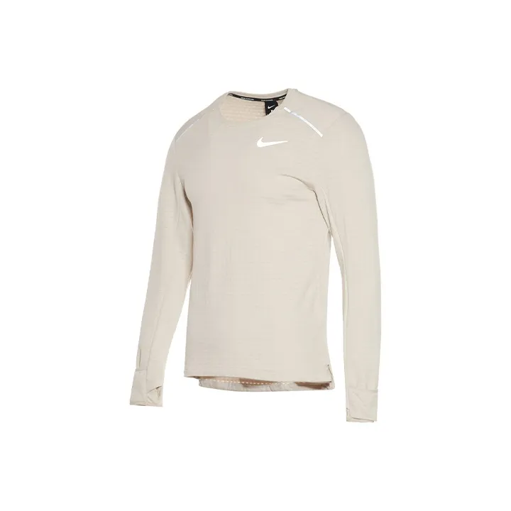 Nike Экрю Мужские T-рубашки