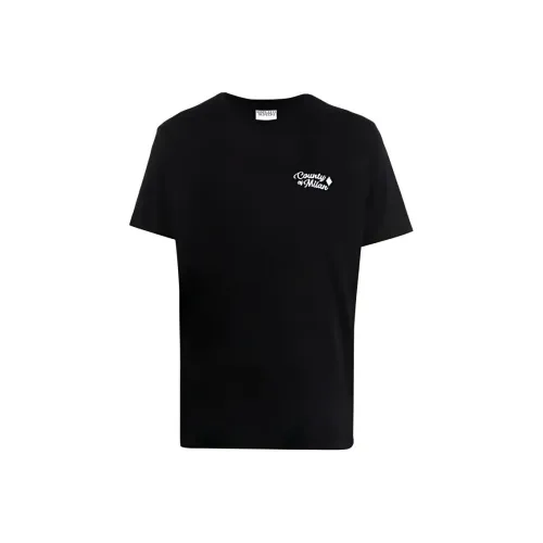 marcelo burlon Черная Мужская Рубашка